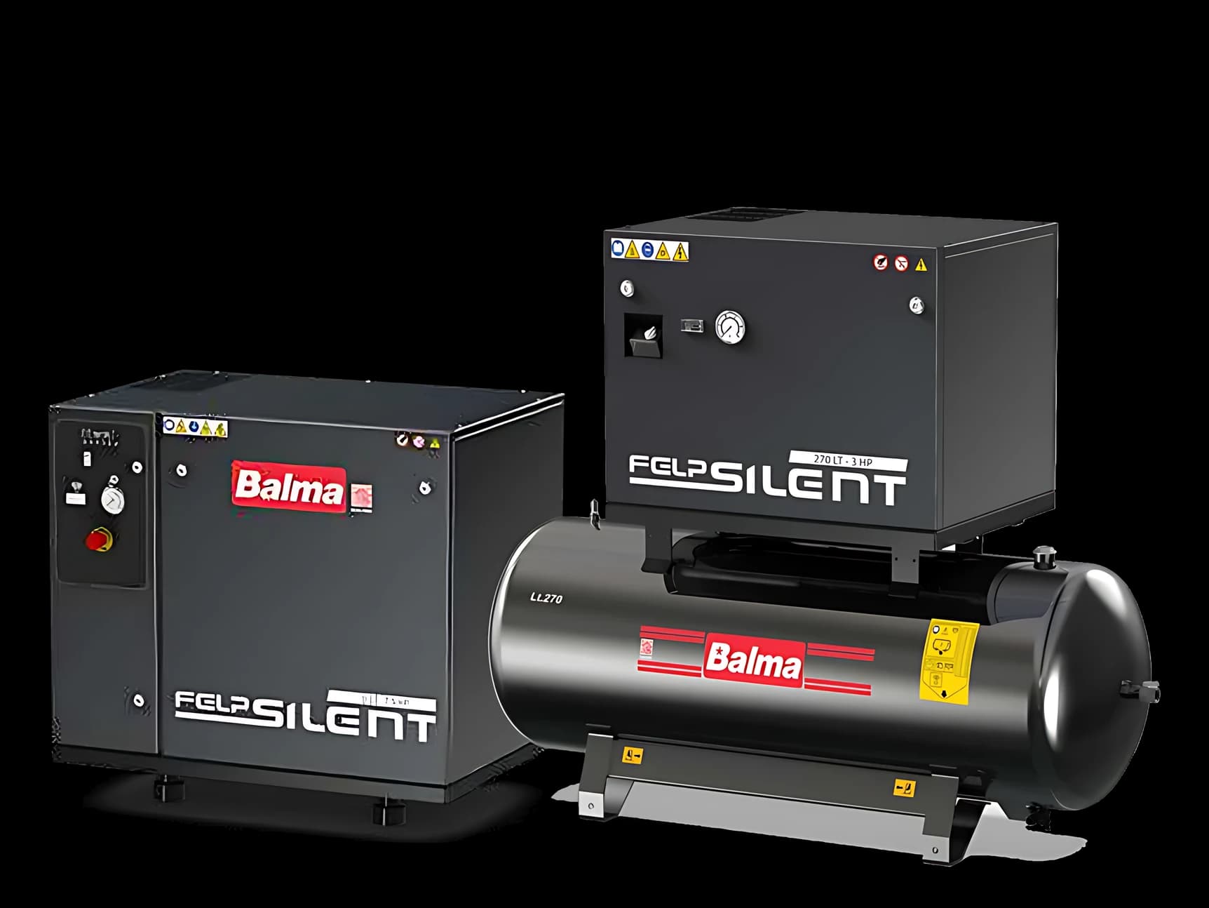 Balma FELP SILENT quiet enclosed piston compressors