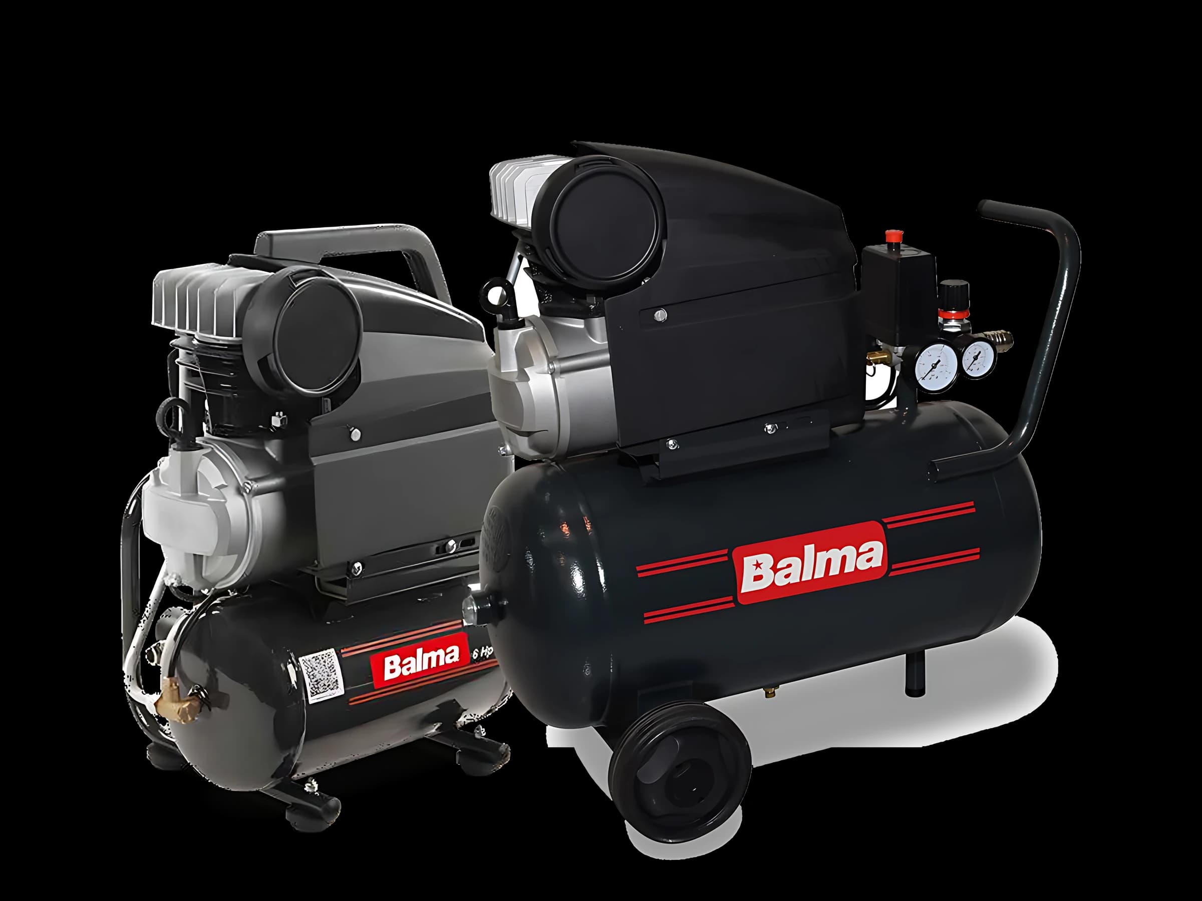 Balma MF15 and MS20 direct-drive piston compressors