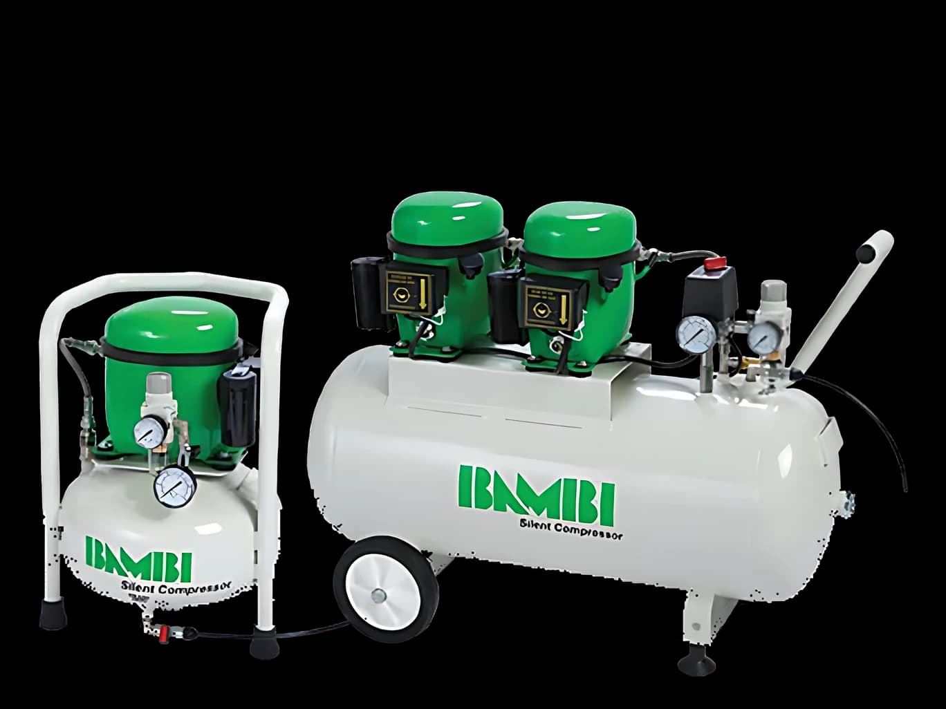 Bambi BB compressors with different receivers