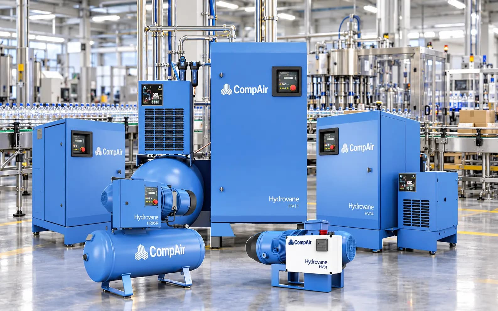 Hydrovane vane compressors